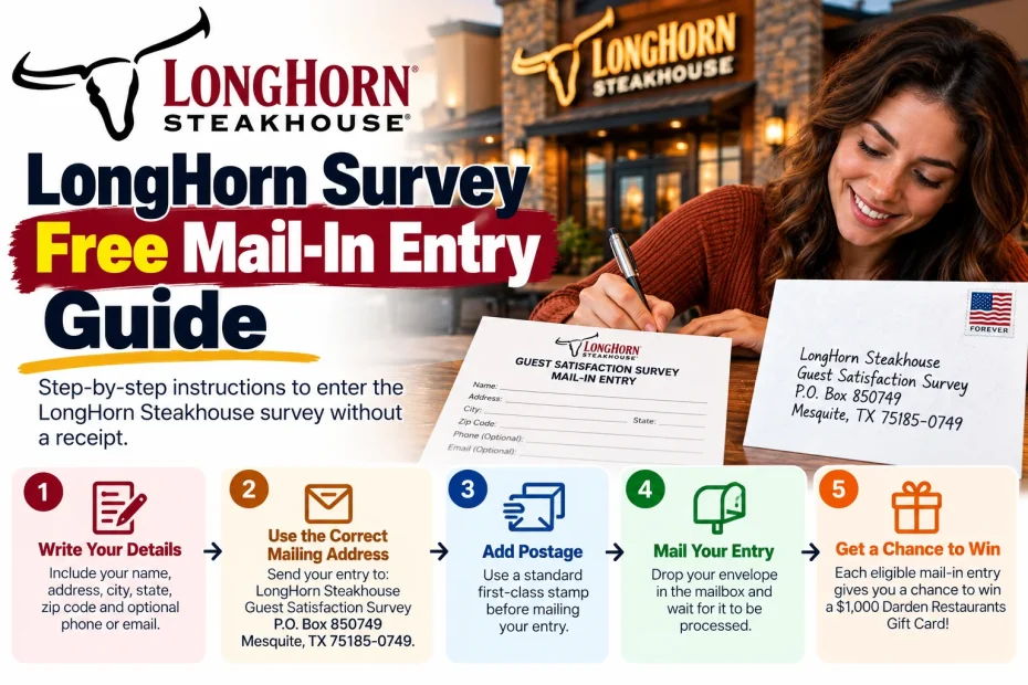 Longhorn survey with mail-in-entry method